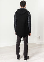 Load image into Gallery viewer, Hooded Parka in Black - blue
