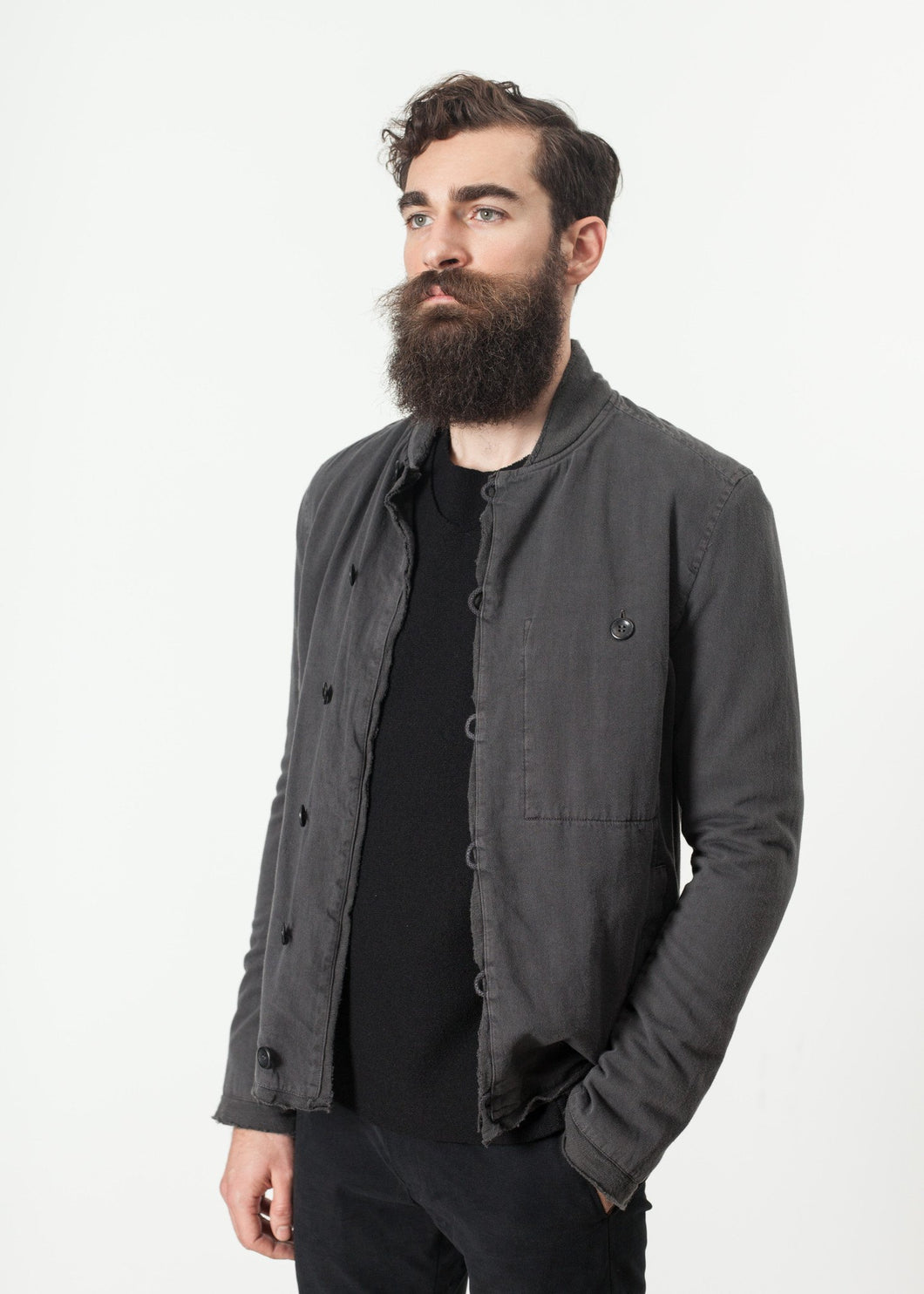 Goof Jacket in Tar - black