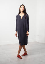Load image into Gallery viewer, Long Sleeve Silk Dress - pink
