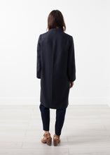 Load image into Gallery viewer, Woven Pleat Back Coat - violet
