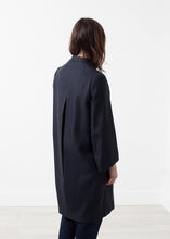 Load image into Gallery viewer, Woven Pleat Back Coat - violet
