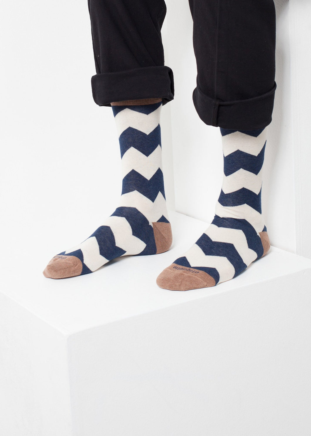 Everest Stripe Sock - blue
