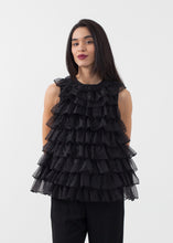 Load image into Gallery viewer, Organza Ruffle Top - green
