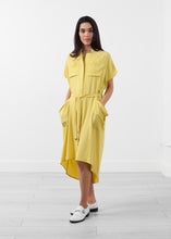 Load image into Gallery viewer, Ultime Silk Shirt Dress - apricot
