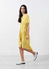 Load image into Gallery viewer, Ultime Silk Shirt Dress - apricot
