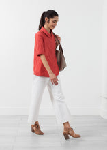 Load image into Gallery viewer, Short Sleeve Button Up - green
