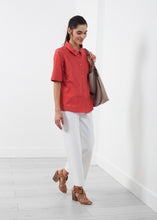 Load image into Gallery viewer, Short Sleeve Button Up - green
