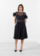 Load image into Gallery viewer, Organza Feather Top - purple
