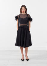 Load image into Gallery viewer, Organza Feather Top - purple
