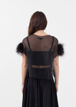 Load image into Gallery viewer, Organza Feather Top - purple
