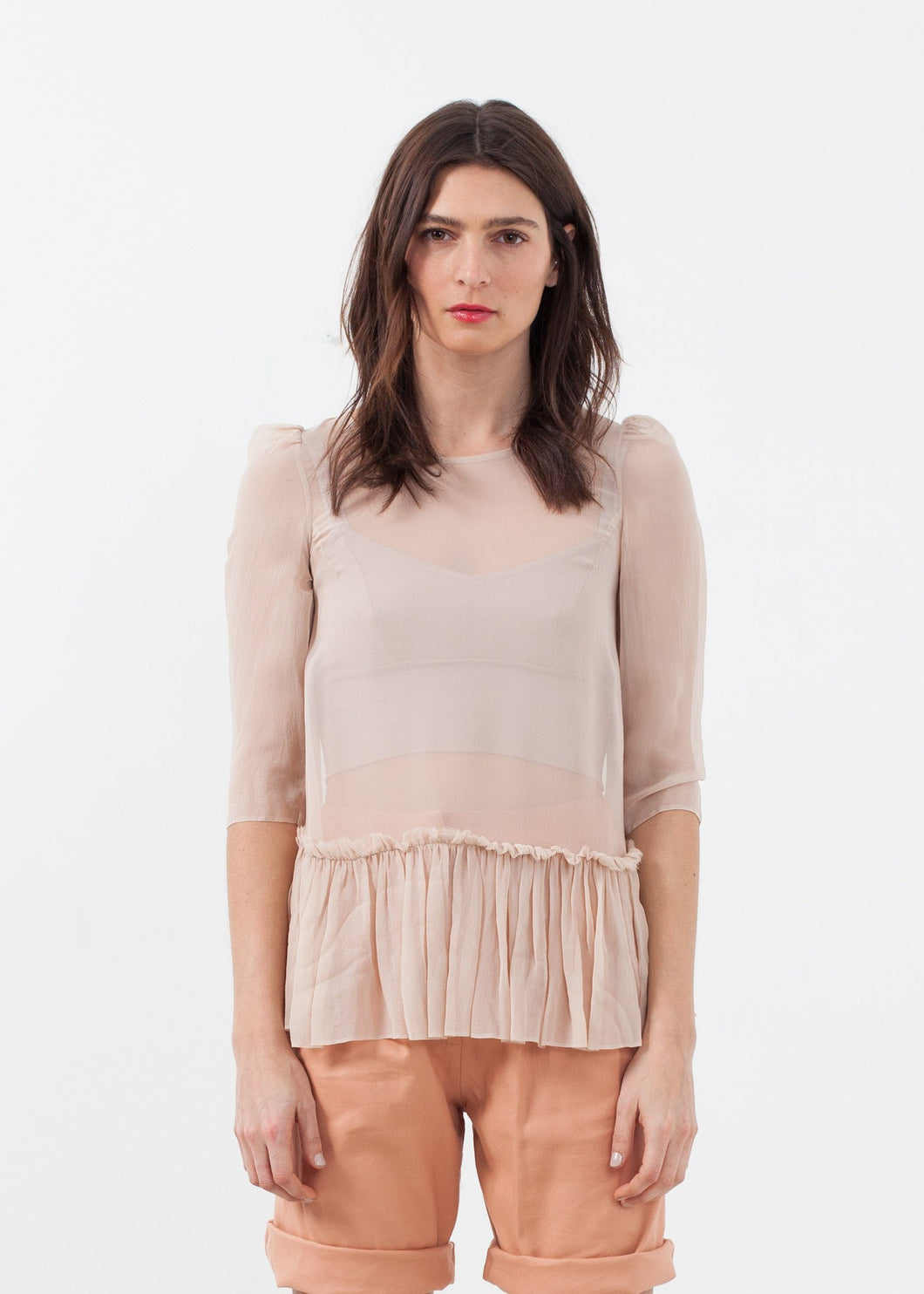 Ruffle Top - black