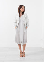 Load image into Gallery viewer, Lavanda Stripe Blazer - gray
