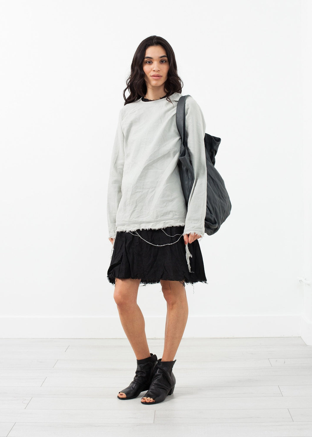 Frayed Shirt - indigo