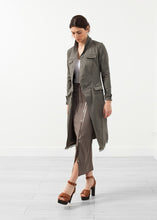 Load image into Gallery viewer, Long Military Jacket - pink
