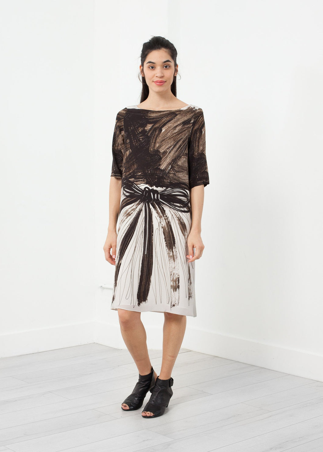 Graphic Dress - blue