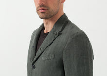Load image into Gallery viewer, Five Button Cotton Blazer - indigo

