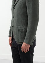 Load image into Gallery viewer, Five Button Cotton Blazer - indigo
