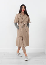 Load image into Gallery viewer, Rolled Sleeve Trenchcoat - orange
