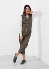 Load image into Gallery viewer, Sleeveless Harem Flightsuit - gray
