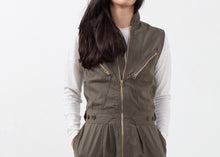 Load image into Gallery viewer, Sleeveless Harem Flightsuit - gray
