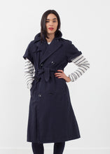 Load image into Gallery viewer, Rolled Sleeve Trenchcoat - brown
