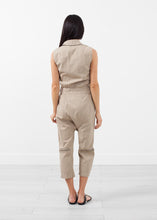 Load image into Gallery viewer, Sleeveless Harem Flightsuit - black
