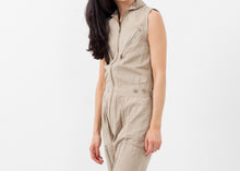 Load image into Gallery viewer, Sleeveless Harem Flightsuit - black
