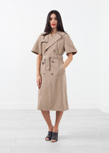 Load image into Gallery viewer, Rolled Sleeve Trenchcoat - orange
