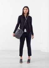 Load image into Gallery viewer, Draped Neck Cardigan - violet
