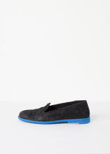 Load image into Gallery viewer, Suede Loafers - Black/Blue - violet
