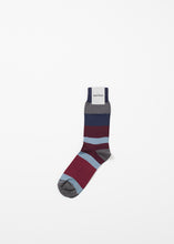 Load image into Gallery viewer, London Stripe Sock - red
