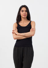 Load image into Gallery viewer, Feather Ribbed Tank - indigo
