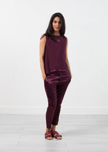 Load image into Gallery viewer, Silk Pullup Pant - black
