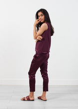 Load image into Gallery viewer, Silk Pullup Pant - black
