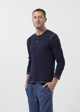 Load image into Gallery viewer, Two Button Henley - white
