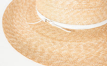 Load image into Gallery viewer, Wrapped Up Hat in Straw/White - white

