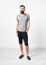 Load image into Gallery viewer, Linen T-shirt in Dolphin - green
