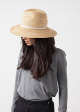 Load image into Gallery viewer, Wrapped Up Hat in Straw/White - white
