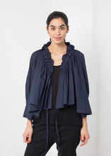Load image into Gallery viewer, Ruffled Cabin Top - black
