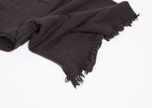 Load image into Gallery viewer, Simple Scarf in Old Black - apricot
