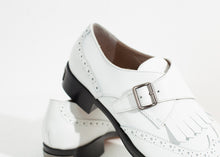 Load image into Gallery viewer, Golf Shoe in White - brown
