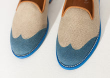 Load image into Gallery viewer, Wingtip Loafer in Blue - orange
