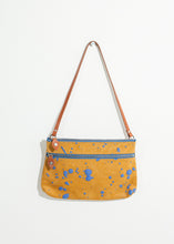 Load image into Gallery viewer, Ink Splatter Shoulder Bag in Mustard/Blue - gray
