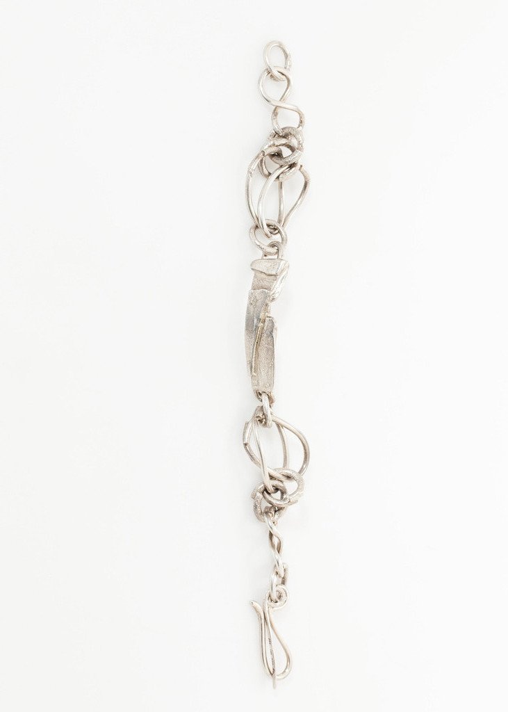 Silver I.D. Bracelet in Sterling - white