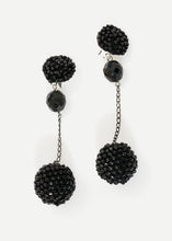 Load image into Gallery viewer, Drop Cluster Earring in Black - yellow

